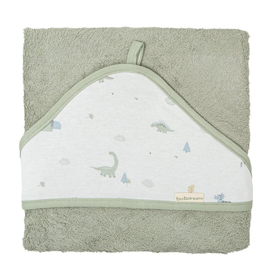 Capa de baño 100x100 con capucha Trex Verde Bimbi Casual