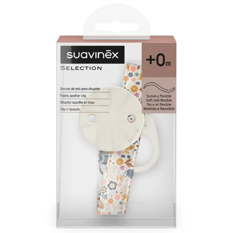Clip para Chupete Wonderland Liberty Beige de Suavinex
