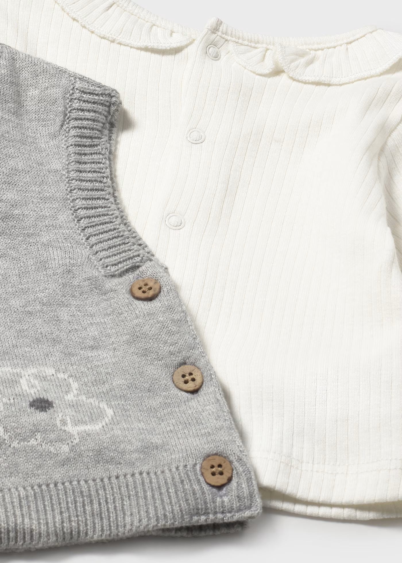 Conjunto chaleco tricot 3 piezas 2709 Mayoral