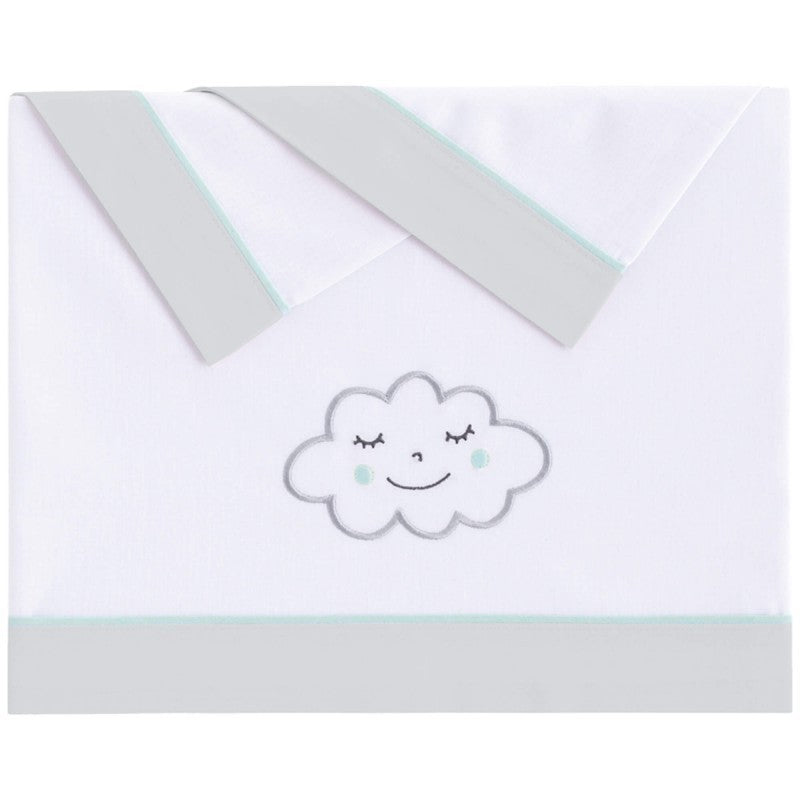 Juego Sábanas Minicuna Franela Nuvola de Pekebaby