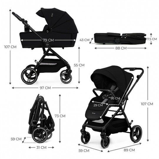 Cochecito 3 en 1 YOXI MINK PRO de Kinderkraft