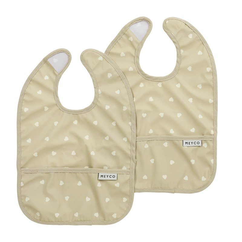 PACK 2 BABEROS CORAZONES MEYCO BABY