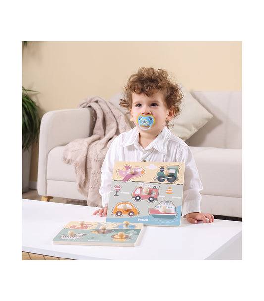 Quebra-cabeça de madeira de transporte PolarB