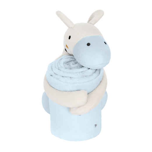 Set de regalo peluche y manta de bebé Stripy Friends de Kikkaboo