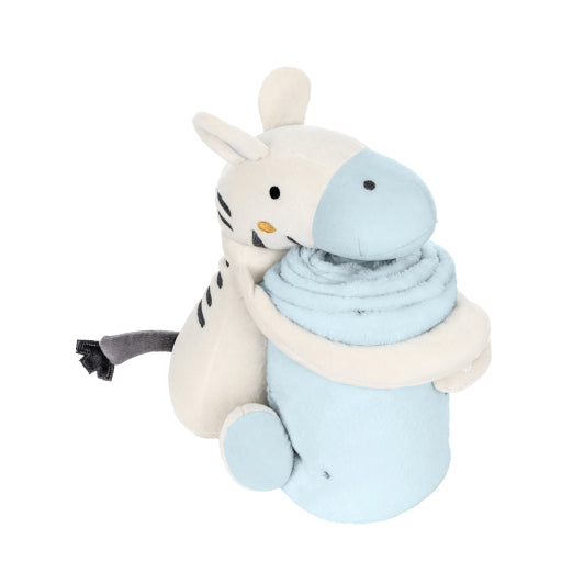 Set de regalo peluche y manta de bebé Stripy Friends de Kikkaboo