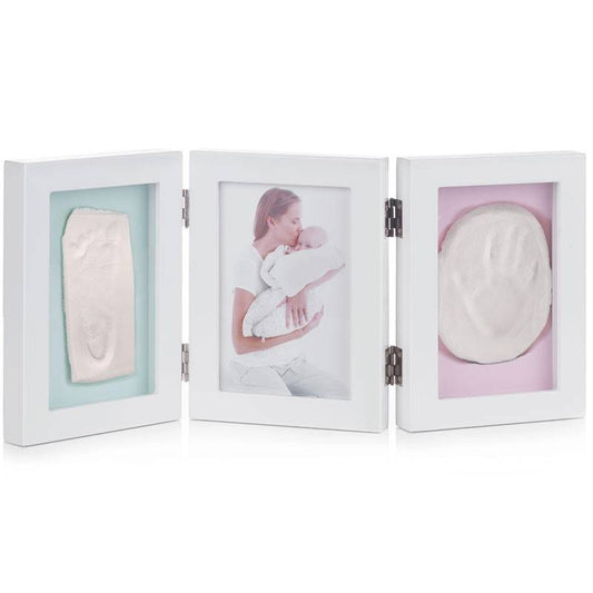 Porta-retratos com duas pegadas de Jane