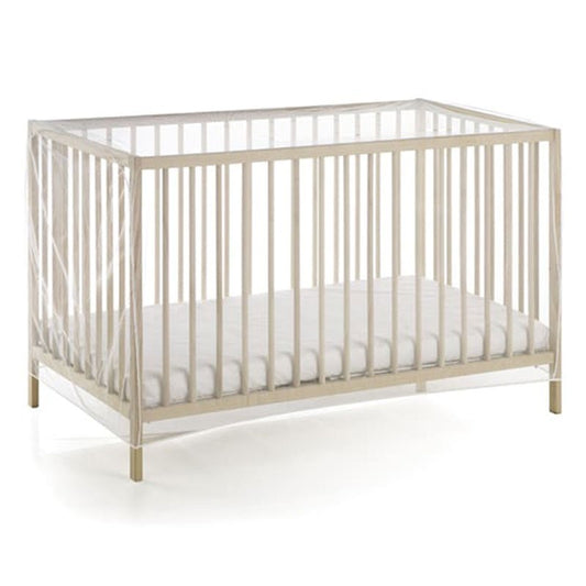 Rede mosquiteira branca para o berço da Jane