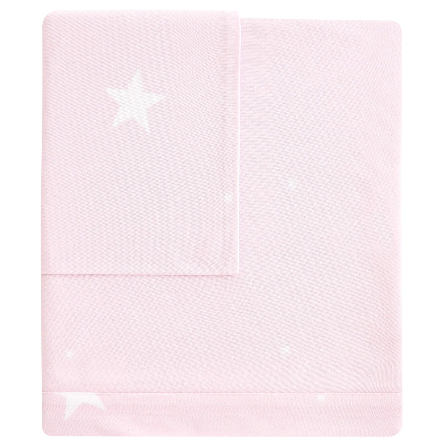 Conjunto de lençol de berço de algodão rosa doce estrela da Pekebaby