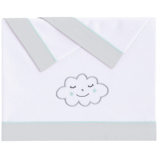 Juego de sabanas cuna algodón Nuvola de Pekebaby