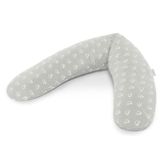 Funda para cojín de lactancia corazones gris de Theraline