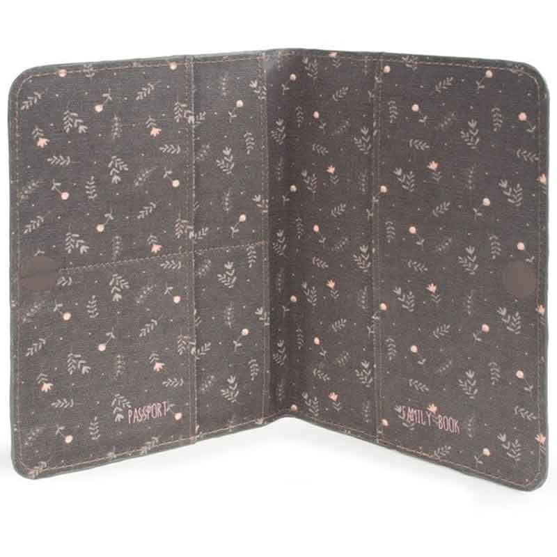 Livro de família preto + flores de capa de passaporte passo a passo