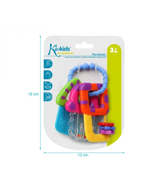 Sonajeor mordedor multicolor de Kiokids