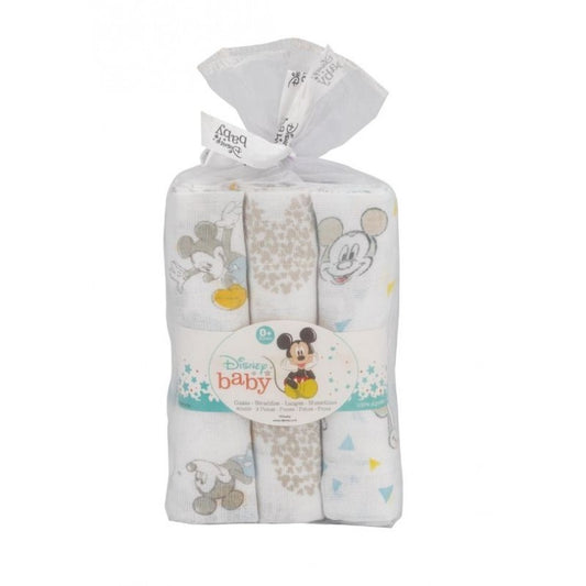 Gasas Algodón Mickey Mouse 80x80cm de Disney