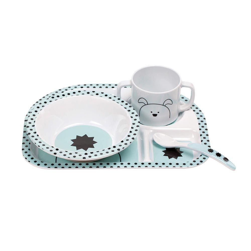 Vajilla Little Chums Perrito menta