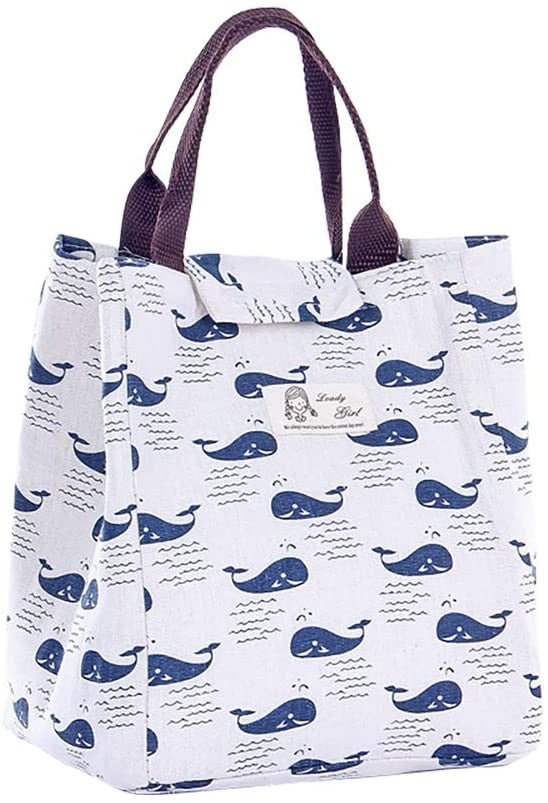 Bolsa isotermica ballenas beige