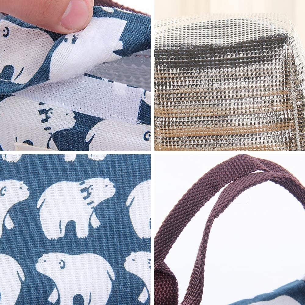 Bolsa isotermica ballenas beige