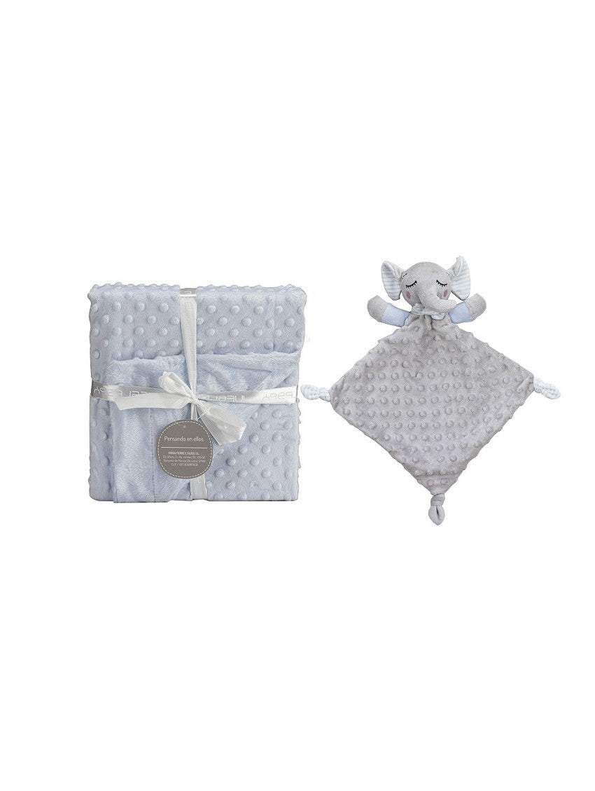 Cobertor Bolha + Elefante Dou Dou da Interbaby