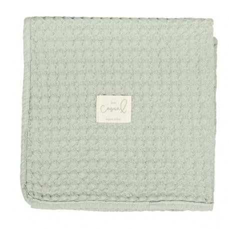 Manta de Crochê de Algodão Orgânico 95x75 da Bimbidreams