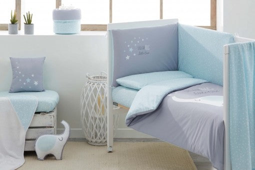 Sábana Bajera Algodón Minicuna Dream Big de Pekebaby