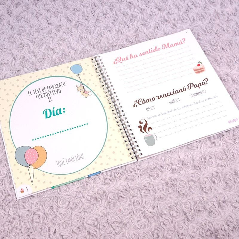 Diario del embarazo + Chupete "Recién salido del horno" de Mi Pipo