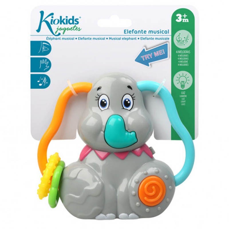 Sonajero Musical Elefante de Kiokids