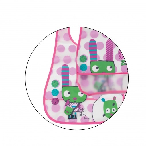 Set 2 Baberos Plastificados Estampados de Interbaby