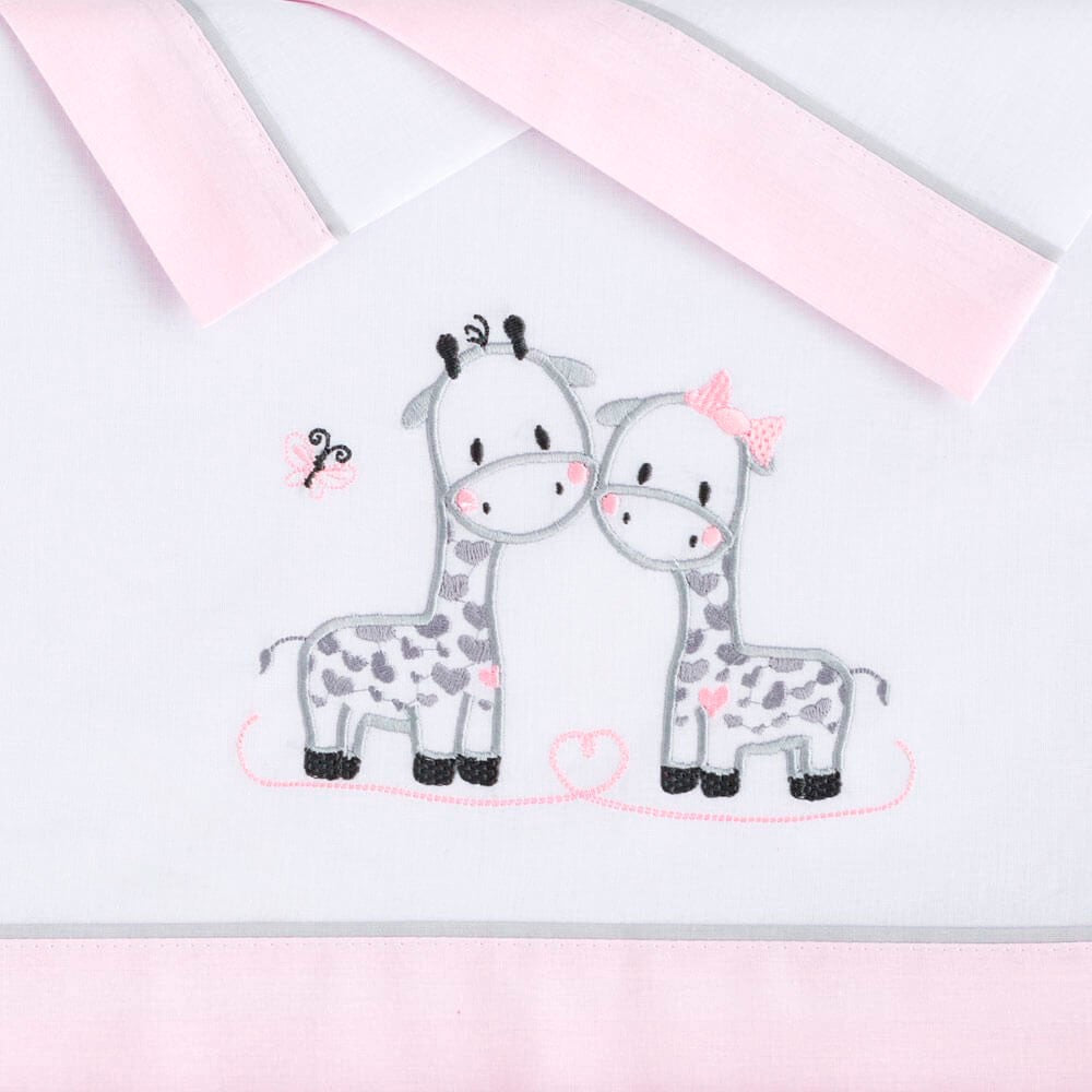 Juego de Sabanas Franela Minicuna Jirafas Ume de Pekebaby