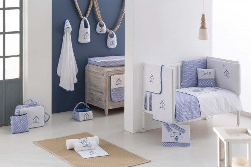 Juego de Sábanas Cuna Franela Doggie de Pekebaby