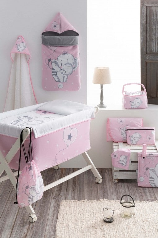 Edredón + Protector Cuna Elefantino de Pekebaby