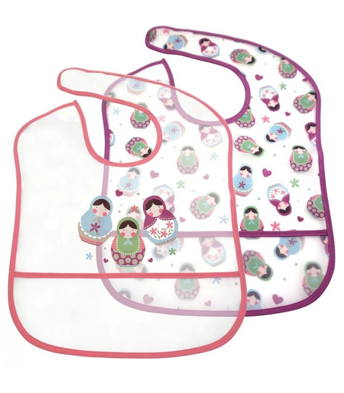 Conjunto de 2 babadores Olmitos Matrioska