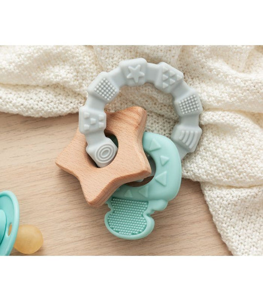 Mordedor de madeira estrela Kiokids