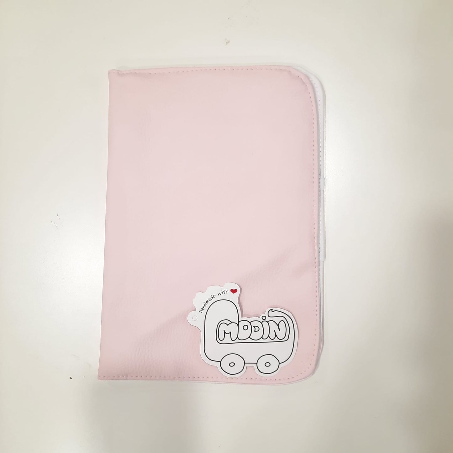 Porta-documentos em couro sintético liso Modín