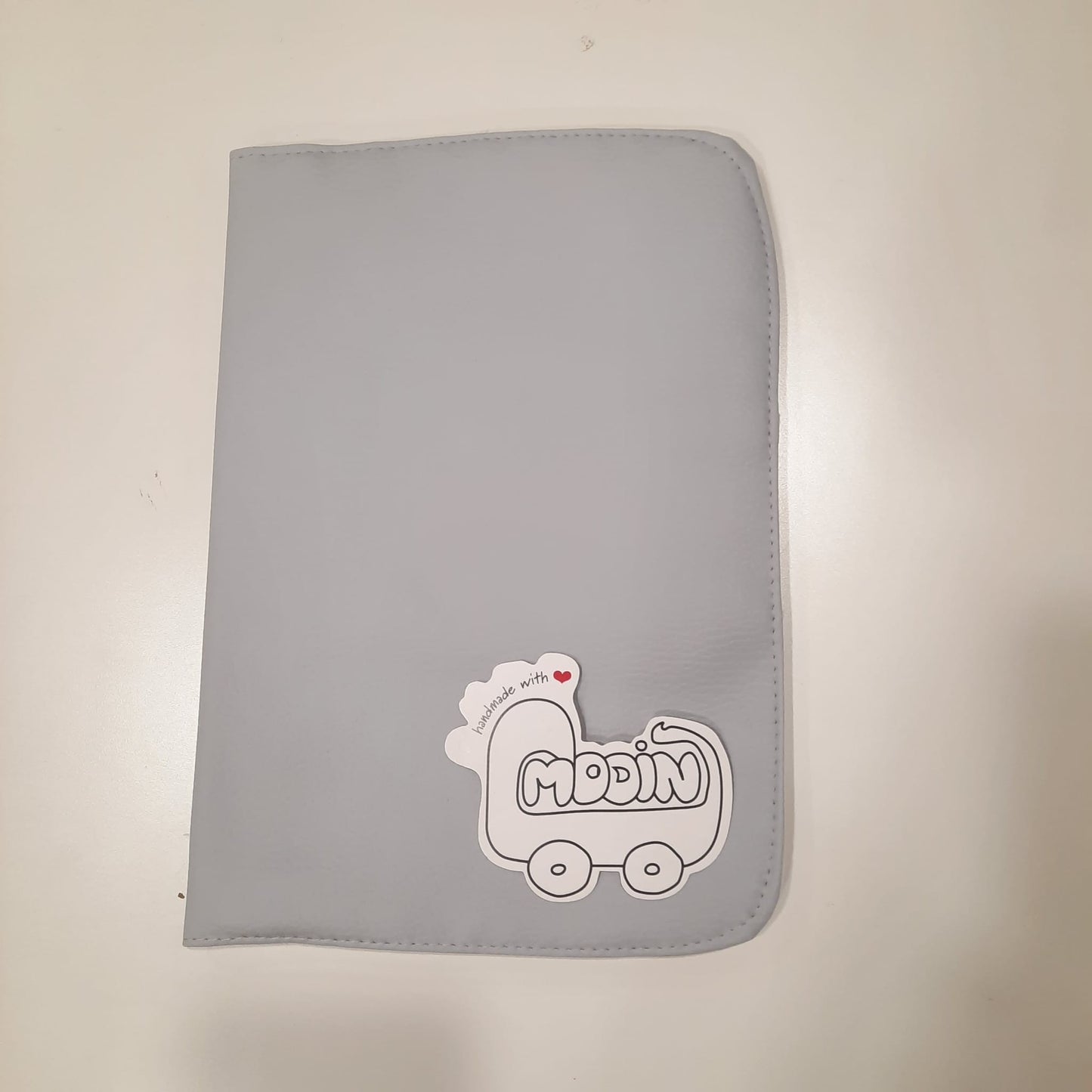 Porta-documentos em couro sintético liso Modín