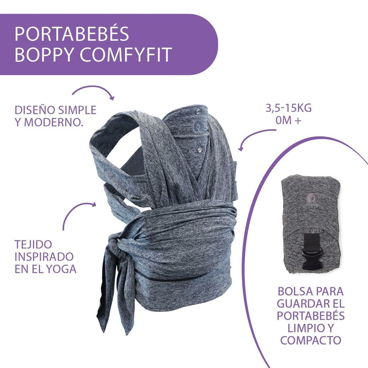 Fular Portabebé  Boppy ComfyFit de Chicco