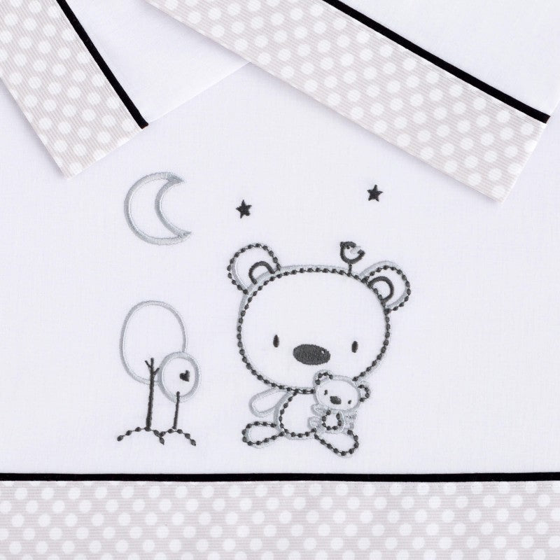 JUEGO SÁBANAS MINICUNA ALGODÓN CHIOSSO Pekebaby