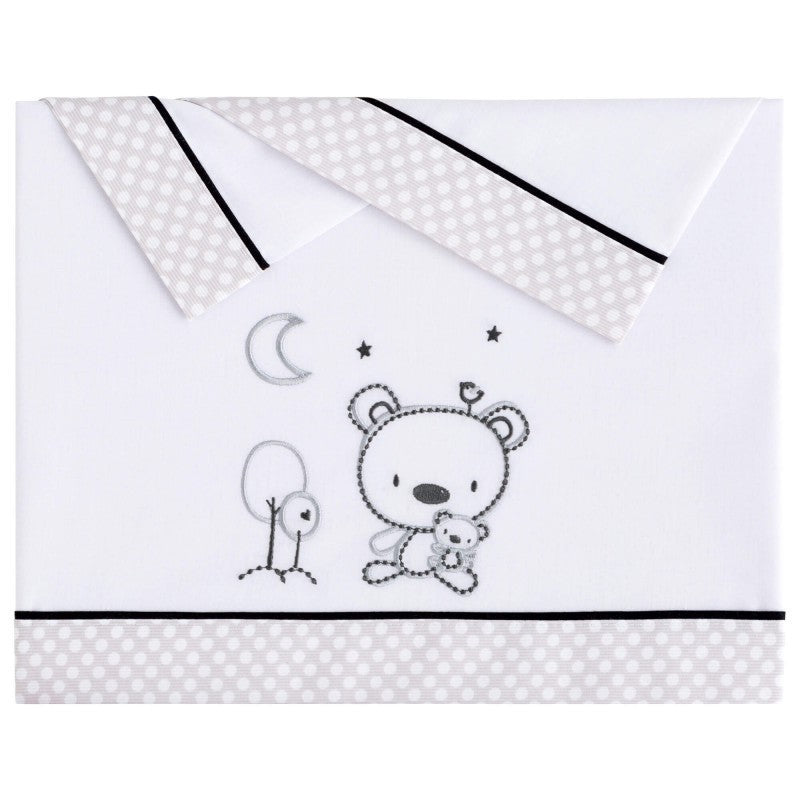 JUEGO SÁBANAS MINICUNA ALGODÓN CHIOSSO Pekebaby