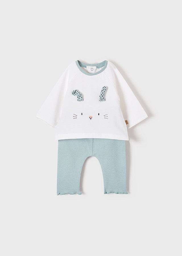 Conj. Leggings de 2 peças Mayoral Mint Bunny verão