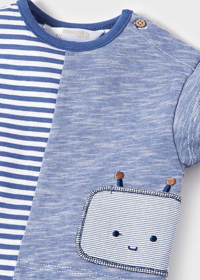 Conjunto curto de malha de 2 peças ECOFRIENDS by Mayoral Boy's Robot