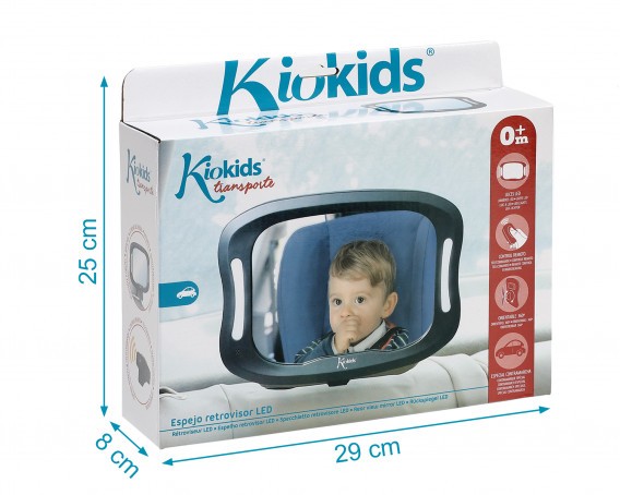 Espejo Retrovisor Con Led Y Control Remoto De Kiokids