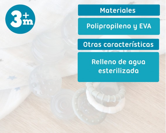 Mordedor de frío Gatito gris de Kiokids