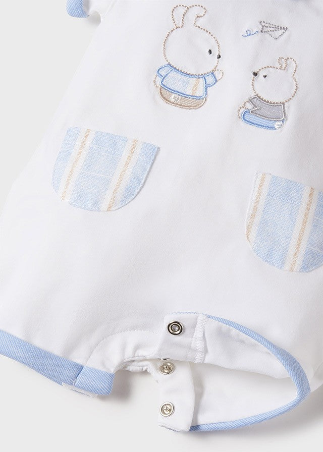 Macacão coelhinho curto ECOFRIENDS by Mayoral