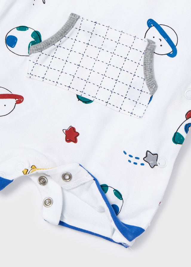 Macacão curto de malha espacial da Mayoral