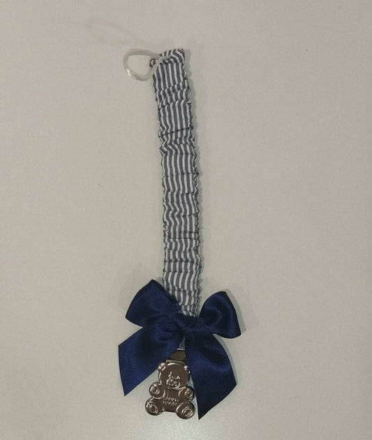 Porta-chupeta listrado da Alma Petit