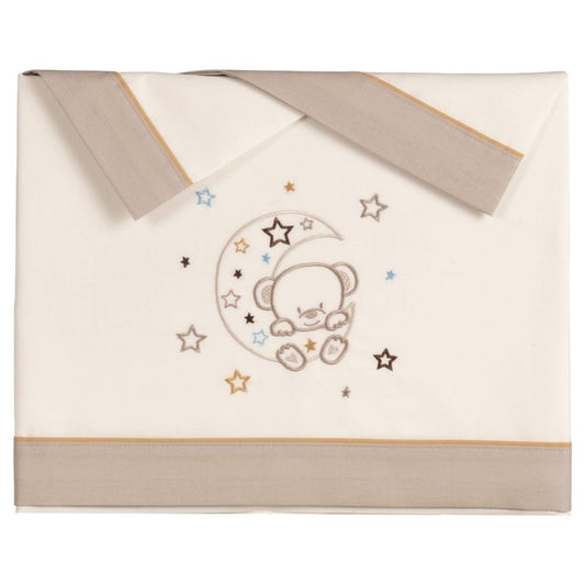 Juego de sábanas Minicuna 100% algodón Lunoso de Pekebaby