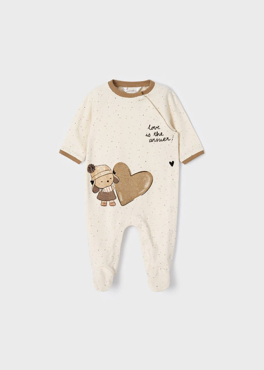 Macacão de malha longa Bunny Love ECOFRIENDS da Mayoral