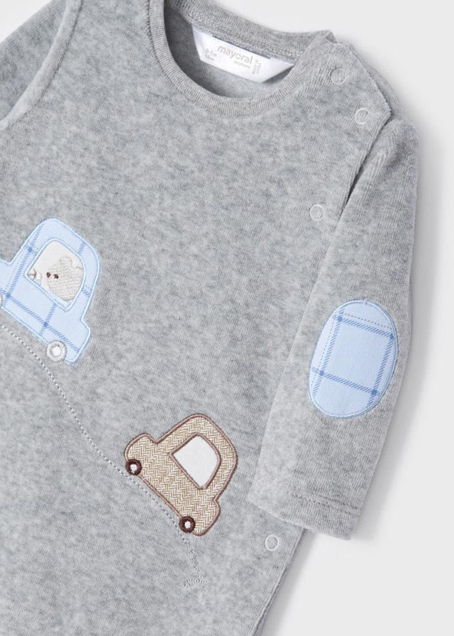 Pelele de punto aterciopelado para recién nacido Cochecitos de Mayoral