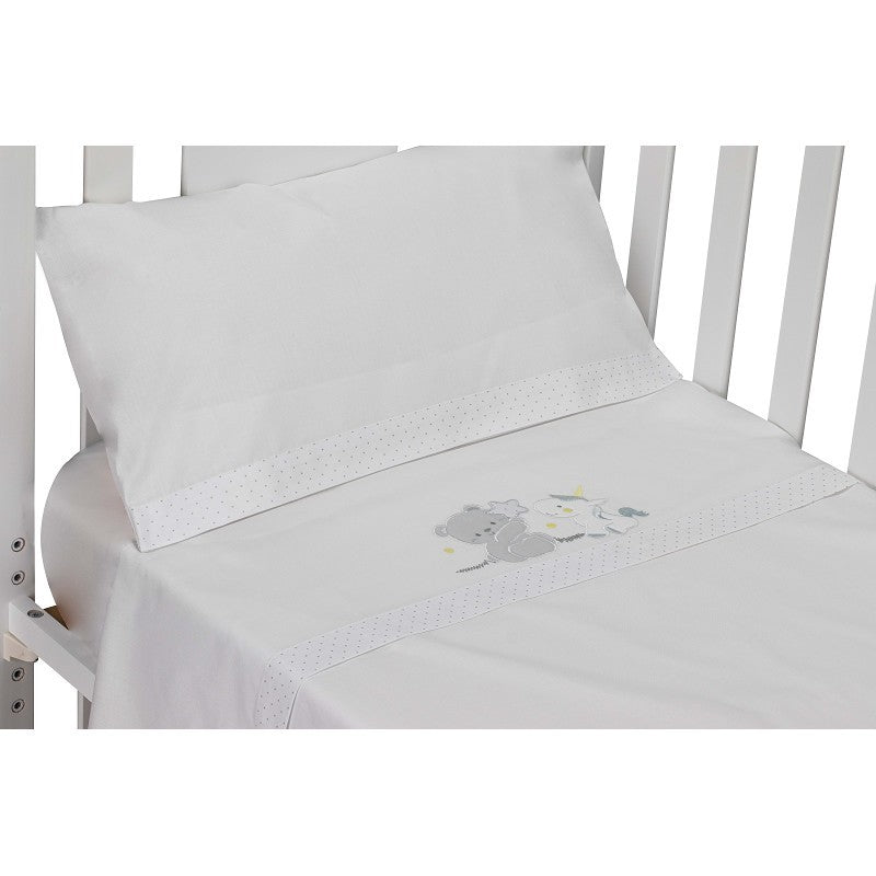 Juego de Sábanas Maxicuna Algodón Osito/Unicornio de Interbaby