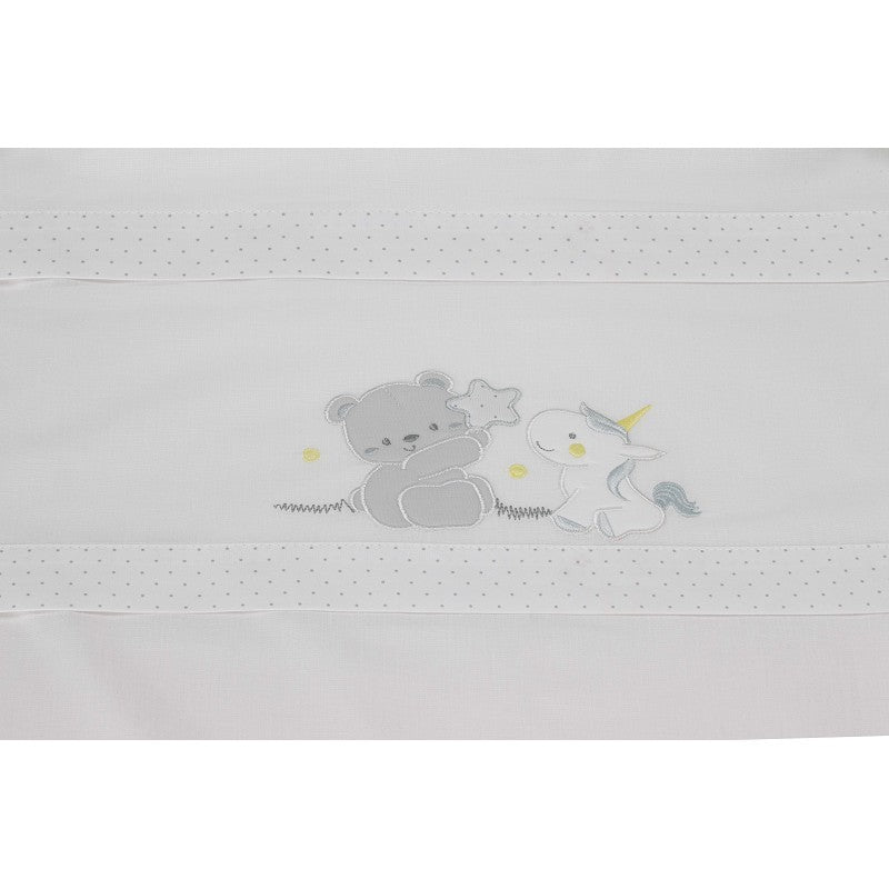 Juego de Sábanas Maxicuna Algodón Osito/Unicornio de Interbaby