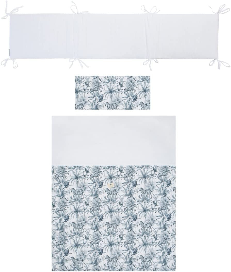 Conjunto de capa de edredão (Zebra) da Bimbicasual