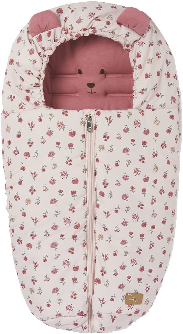 Saco estampado capazo bebé flor rosa de Mayoral – Babymania